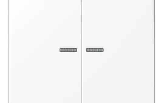 JUNG LS102KO5WWM KNX-Kontrollwippe F10 Serie LS 2-fach | schneeweiß matt