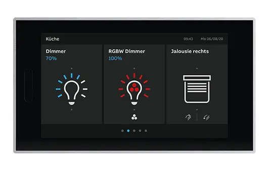 BUSCH-JAEGER RT/U30.0.11-825 KNX-Touchpanel glas schwarz | 5 Zoll