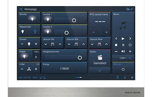 BUSCH-JAEGER H8237-4W-03 Touchpanel IP touch LAN/WLAN | weiß | 10 Zoll