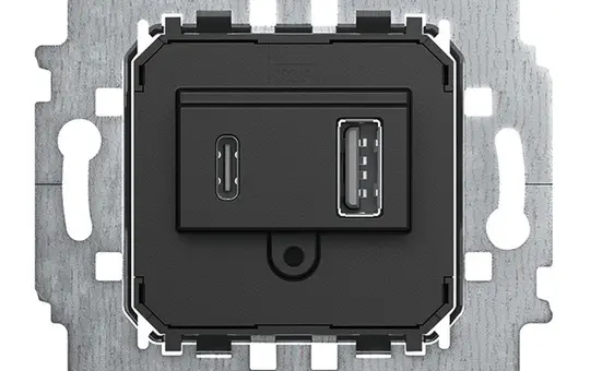 BUSCH-JAEGER 6475U USB-Netzteil-Einsatz USB-A/C
