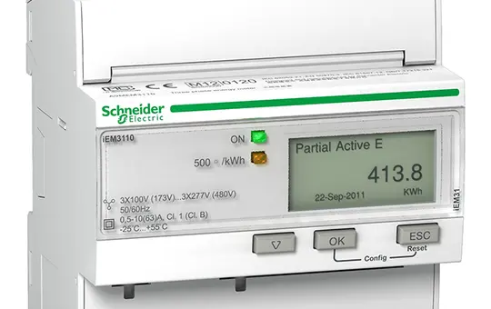 SCHNEIDER A9MEM3110 Energiezähler 3-phasig 63 A, S0, MID