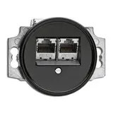 THPG 100722 Netzwerkdose Bakelit 2-fach