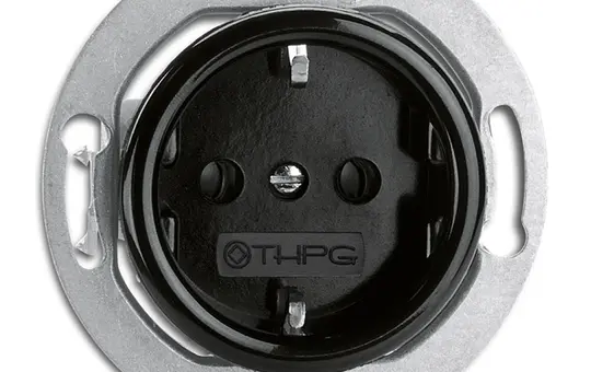 THPG 174527 SCHUKO-Steckdose Bakelit Berührungsschutz