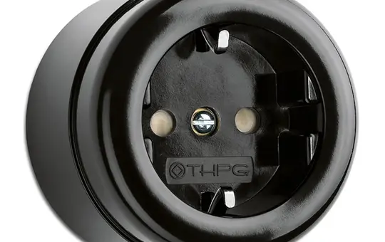 THPG 184200 Aufputz-Steckdose Bakelit SCHUKO