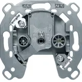BERKER 451520 Antennen-Steckdose 2-fach, TV, Durchgang, 20 dB