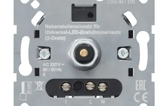 GIRA 238900 Nebenstelleneinsatz System 3000 3-draht, Drehknopf
