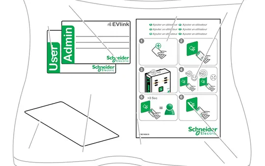 SCHNEIDER EVP1BNS RFID-Karten 10 Stück