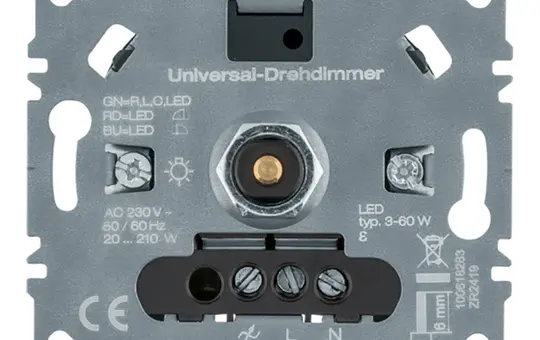 BERKER 2973 Drehdimmer RLC, LED, 20-210 W