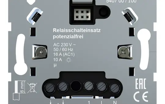 GIRA 540700 Relais-Schalteinsatz System 3000 1-fach, potentialfrei