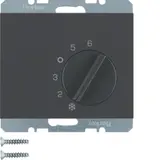 BERKER 20267106 Raumtemperaturregler K.1/K.5 Wechsler, 230 V | anthrazit matt