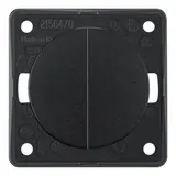BERKER 936752510 Wipptaster Integro Flow 2 Schließer | schwarz glänzend