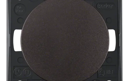 BERKER 936712501 Wipptaster Integro Flow Schließer | braun matt