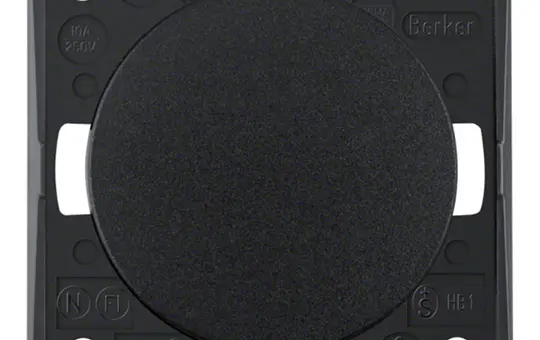 BERKER 936712510 Wipptaster Integro Flow Schließer | schwarz glänzend