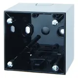 BERKER 911512510 Aufputzgehäuse Integro Flow 1-fach, hoch | schwarz glänzend