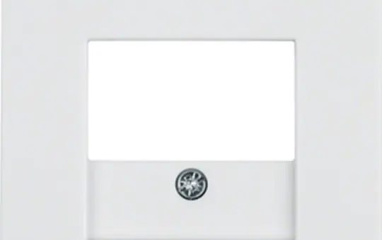 BERKER 10336089 Telefonabdeckung Serie Q Standard | polarweiß samt