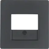 BERKER 10336086 Telefonabdeckung Serie Q Standard | anthrazit samt