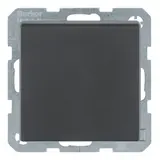 BERKER 47516076 SCHUKO-Steckdose Q.1/Q.3 Berührungsschutz, Klappdeckel | anthrazit samt