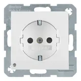 BERKER 41098989 SCHUKO-Steckdose S/B Orientierungslicht | polarweiß glänzend