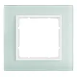 BERKER 10116909 Abdeckrahmen B.7 1-fach | glas polarweiß/polarweiß matt
