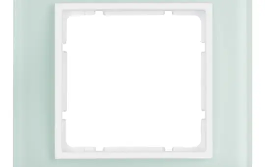 BERKER 10116909 Abdeckrahmen B.7 1-fach | glas polarweiß/polarweiß matt