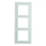 BERKER 10136909 Abdeckrahmen B.7 3-fach | glas polarweiß/polarweiß matt