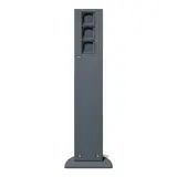 GIRA 134528 Energiesäule 3 Leereinheiten | anthrazit | 491 mm