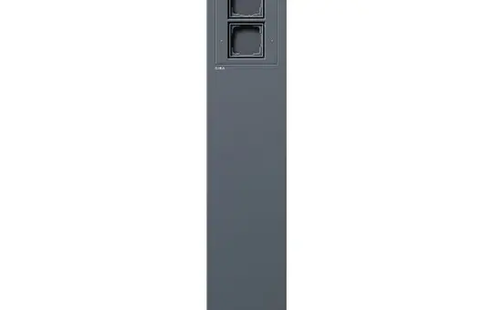 GIRA 134528 Energiesäule 3 Leereinheiten | anthrazit | 491 mm