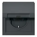 GIRA 445467 SCHUKO-Steckdose TX_44 Klappdeckel, 16 A | anthrazit