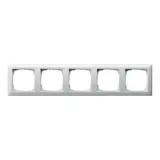 GIRA 021503 Abdeckrahmen Standard 55 5-fach | reinweiß glänzend