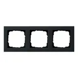 GIRA 021309 Abdeckrahmen E2 3-fach | schwarz matt