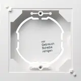 GIRA 021927 flaches Aufputzgehäuse E2, Event, Esprit 1-fach | reinweiß seidenmatt