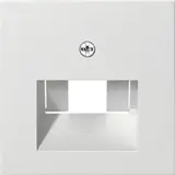 GIRA 027003 Netzwerkabdeckung System 55 1/2-fach | reinweiß glänzend