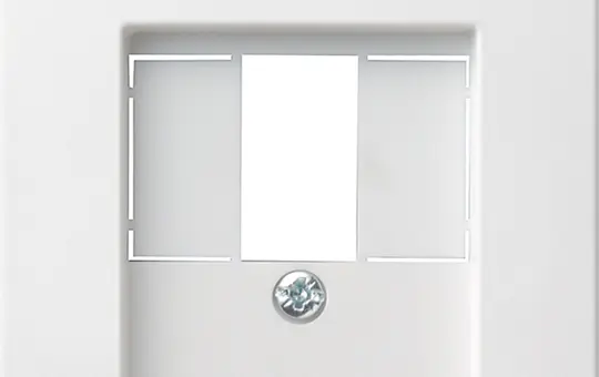 GIRA 027627 Telefonabdeckung System 55 Standard | reinweiß seidenmatt