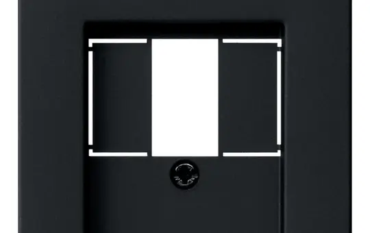 GIRA 0276005 Telefonabdeckung System 55 Standard | schwarz matt