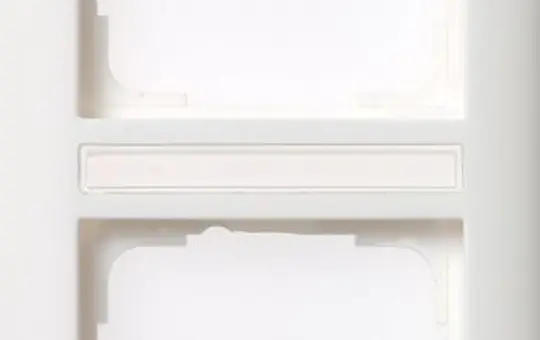 GIRA 110203 beschr. Abdeckrahmen Standard 55 2-fach, senkrecht | reinweiß glänzend