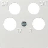 GIRA 025903 Antennenabdeckung System 55 4-fach | reinweiß glänzend