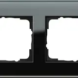 GIRA 021205 Abdeckrahmen Esprit 2-fach | glas schwarz