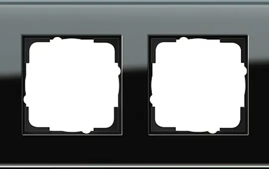 GIRA 021405 Abdeckrahmen Esprit 4-fach | glas schwarz