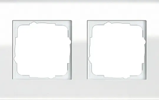 GIRA 021412 Abdeckrahmen Esprit 4-fach | glas weiß
