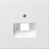 GIRA 0270112 Netzwerkabdeckung System Fläche 2-fach | reinweiß glänzend