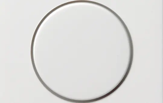 GIRA 0650112 Drehdimmerabdeckung System Fläche Standard | reinweiß glänzend