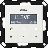 GIRA 228403 Unterputz-Radio System 55 RDS | reinweiß glänzend