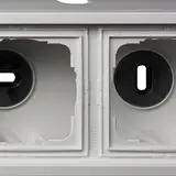 GIRA 0062112 Aufputzgehäuse System Fläche 2-fach | reinweiß glänzend