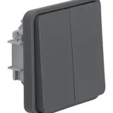 BERKER 50423515 AP/UP-Wipptaster W.1 2 Schließer | grau matt