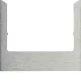 BERKER 13193606 Designrahmen für ELCOM.TOUCH Audio, eckig | edelstahl gebürstet