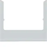 BERKER 13196414 Designrahmen für ELCOM.TOUCH Audio, eckig | glas alu