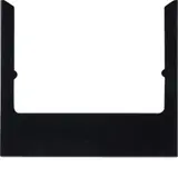 BERKER 13196616 Designrahmen für ELCOM.TOUCH Audio, eckig | glas schwarz