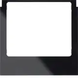 BERKER 13192245 Designrahmen für ELCOM.TOUCH Audio, eckig | schwarz glänzend