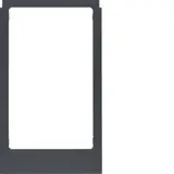 BERKER 13207006 Designrahmen für ELCOM.TOUCH Video, eckig | anthrazit matt