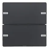BERKER 80142326 KNX easy Tastsensor Komfort Q.1/Q.3 2-fach | anthrazit samt lackiert